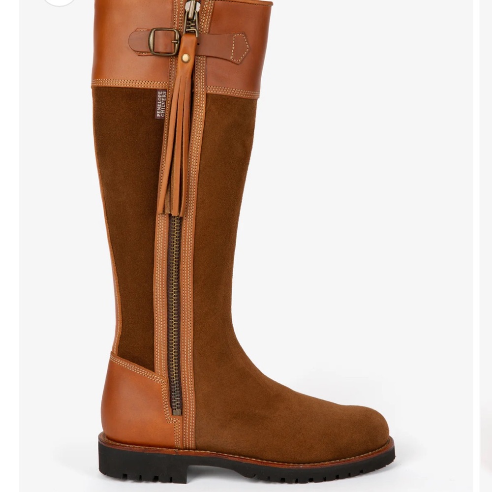 Penelope Chilvers Long Tassle Boots GENEROUS CALF - Tan! - Picture 9 of 10